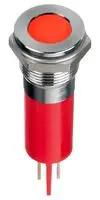 LED PANEL INDICATOR, RED, 14MM, 2V
