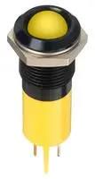 LED PANEL INDICATOR, YELLOW, 16MM, 24VDC