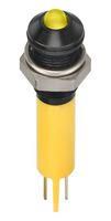 LED PANEL INDICATOR, YELLOW, 6MM, 2V