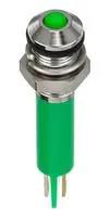 LED PANEL INDICATOR, GREEN, 6MM, 3.2V