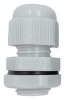 CABLE GLAND, PA/NBR, 3MM-6.5MM, WHITE