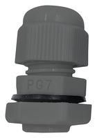 CABLE GLAND, PA/NBR, 6MM-12MM, GREY