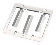 MOUNTING PLATE W/SCREW, 2 GANG, STEEL