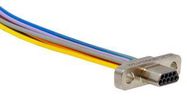 CABLE ASSY, MICRO-D RCPT-FREE END, 18"