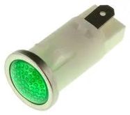 LAMP, INDICATOR, NEON, GREEN, 250V