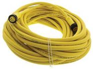 CIRCULAR CABLE, 4 POS PLUG-RCPT, 18M