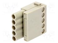 Connector: HDC; module; female; Han-Modular®; PIN: 5; 16A; 400V HARTING