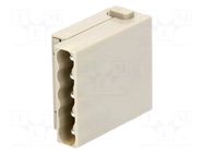 Connector: HDC; module; male; 16A; 400V; Han-Modular®; PIN: 5 HARTING