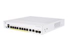 Cisco CBS350-8FP-E-2G | Switch | 8x RJ45 1000Mb/s PoE, 2x RJ45/SFP Combo, 120W, CISCO