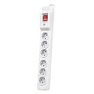 Armac Multi M6 | Power strip | anti-surge system, 6 sockets, 3m cable, gray, ARMAC