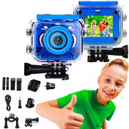 Extralink Kids Camera H18 Blue | Camera | 1080P 30fps, IP68, 2.0" screen, EXTRALINK