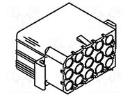 Connector: wire-wire/PCB; socket,plug; Standard .093"; PIN: 15 