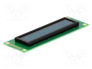 Display: OLED; alphanumeric; 20x2; Dim: 116x37mm; yellow-green DISPLAY VISIONS