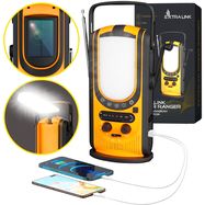 Extralink | Solar emergency radio with hand crank | dynamo, powerbank, 6000mAh, with SOS flashlight, EXTRALINK