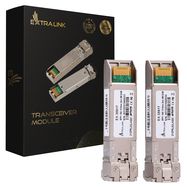 Extralink SFP+ 10G 2-pack | SFP+ Module | 10Gbps, LC/UPC, 1310nm, 2km, single mode, DOM, EXTRALINK