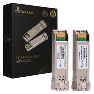 Extralink SFP+ 10G 2-pack | SFP+ Module | 10Gbps, LC/UPC, 1310nm, 40km, single mode, DOM, EXTRALINK