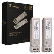 Extralink SFP+ 10G 1310nm 2-pack | SFP+ Module | Single mode, LC, 10km, dedicated for HP/ARUBA, EXTRALINK
