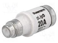 Fuse: fuse; 20A; 400VAC; 250VDC; ceramic,industrial; D02 BUSSMANN