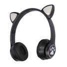 Extralink Kids Cat-Ear Wireless Headphones Black | Wireless Headphones | Bluetooth 5.0, RGB Lighting, EXTRALINK