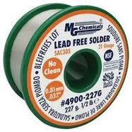 SOLDER WIRE, NO CLEAN, 21AWG, 227G