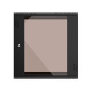 Extralink Premium 12U 600x450 Black | Rack cabinet | tool-free mounting, wall-mounted, EXTRALINK