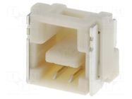 Connector: wire-board; socket; male; PIN: 2; CLIK-Mate; horizontal MOLEX