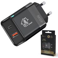 Extralink Smart Life Fast Charger 45W GaN | Charger | USB-C, USB-A, EXTRALINK