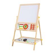 Extralink Toys | Double-sided Board for Kids | Chalk, Magnetic, Dry Erase, Abacus, Clock, EXTRALINK