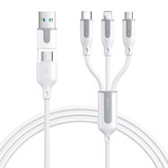 USB cable Joyroom  S-2T3018A15 5in1 USB-C / Lightning / 3.5A /1.2m (white), Joyroom