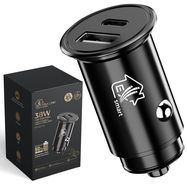 Extralink Smart Life Car charger | 38W, 1x USB-C, 1x USB-A | Black, EXTRALINK
