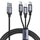 Cable Speedy  USB Joyroom SA21-1T3, 3 in 1/ 100W/Cable 1.2m (black), Joyroom