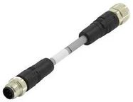 SENSOR CORD, 5P M12 PLUG-M12 RCPT, 3.3'