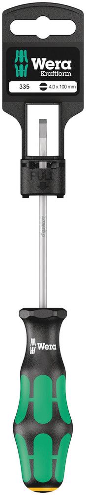 335 SB Slotted screwdriver, 1 x 0.6x3.5x100, Wera