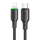 Cable USB-C do Lightning Mcdodo CA-4761 with LED light 1.2m (black), Mcdodo