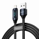 Toocki Charging Cable USB A-L, 1m, 12W (Black), Toocki