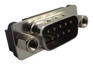 D SUB CONNECTOR, PLUG, DE, 9POS, TH