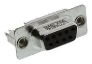 D SUB CONNECTOR, RCPT, DE, 9POS, CABLE