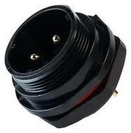 CIRCULAR CONNECTOR, 2POS, RCPT, SCREW
