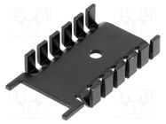 Heatsink: moulded; SOT32; L: 35.6mm; W: 22mm; H: 6.7mm; 21K/W; screw FISCHER ELEKTRONIK