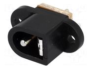 Connector: DC supply; socket; male; 5A; straight; soldering; 5.5mm CLIFF