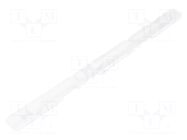 LED lens; rectangular; plexiglass PMMA; transparent; H: 7mm LEDIL