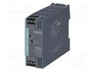 Power supply: switched-mode; for DIN rail; 30W; 24VDC; 1.3A; IP20 SIEMENS