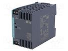 Power supply: switched-mode; for DIN rail; 96W; 24VDC; 4A; IP20 SIEMENS