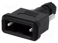 Enclosure for connectors: D-Sub; D-Sub 9pin,D-Sub HD 15pin AMPHENOL COMMUNICATIONS SOLUTIONS
