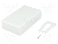 Enclosure: for remote controller; X: 67.5mm; Y: 103mm; Z: 26.5mm STRAPUBOX