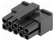 Connector: wire-board; plug; female; MF30; 3mm; PIN: 10; for cable Amphenol Communications Solutions