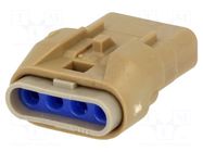 Connector: wire-wire; plug; female; Mizu-P25; PIN: 4; IP67; 4A; 125V MOLEX