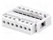 Connector: IDC; plug; female; PIN: 7; IDC; THT; 2.54mm; 1x7; 2.54mm TOMIC