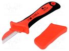 Knife; for electricians; straight; Tool length: 195mm; 1kVAC NEWBRAND