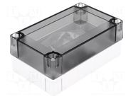 Enclosure: multipurpose; X: 80mm; Y: 130mm; Z: 60mm; MNX; grey; IK08 FIBOX